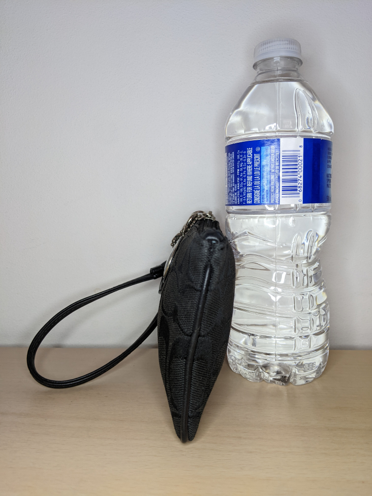 Coach Sutton Signature Wristlet Jacquard Zippered Pouch Leather image indicator(7)