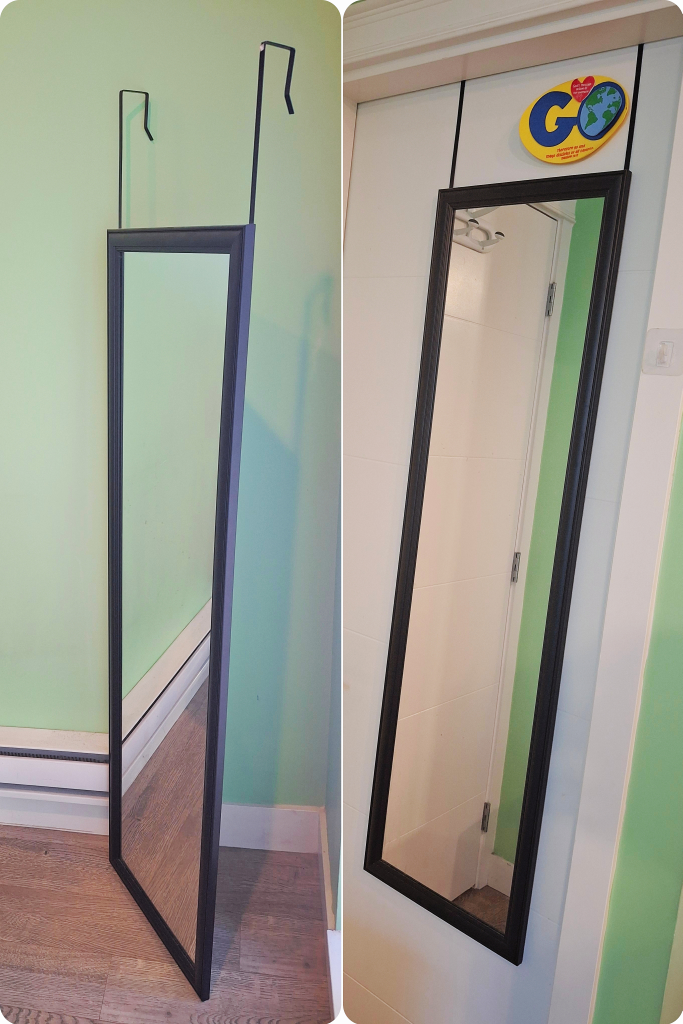 Over-the-Door Mirror 14"×50"