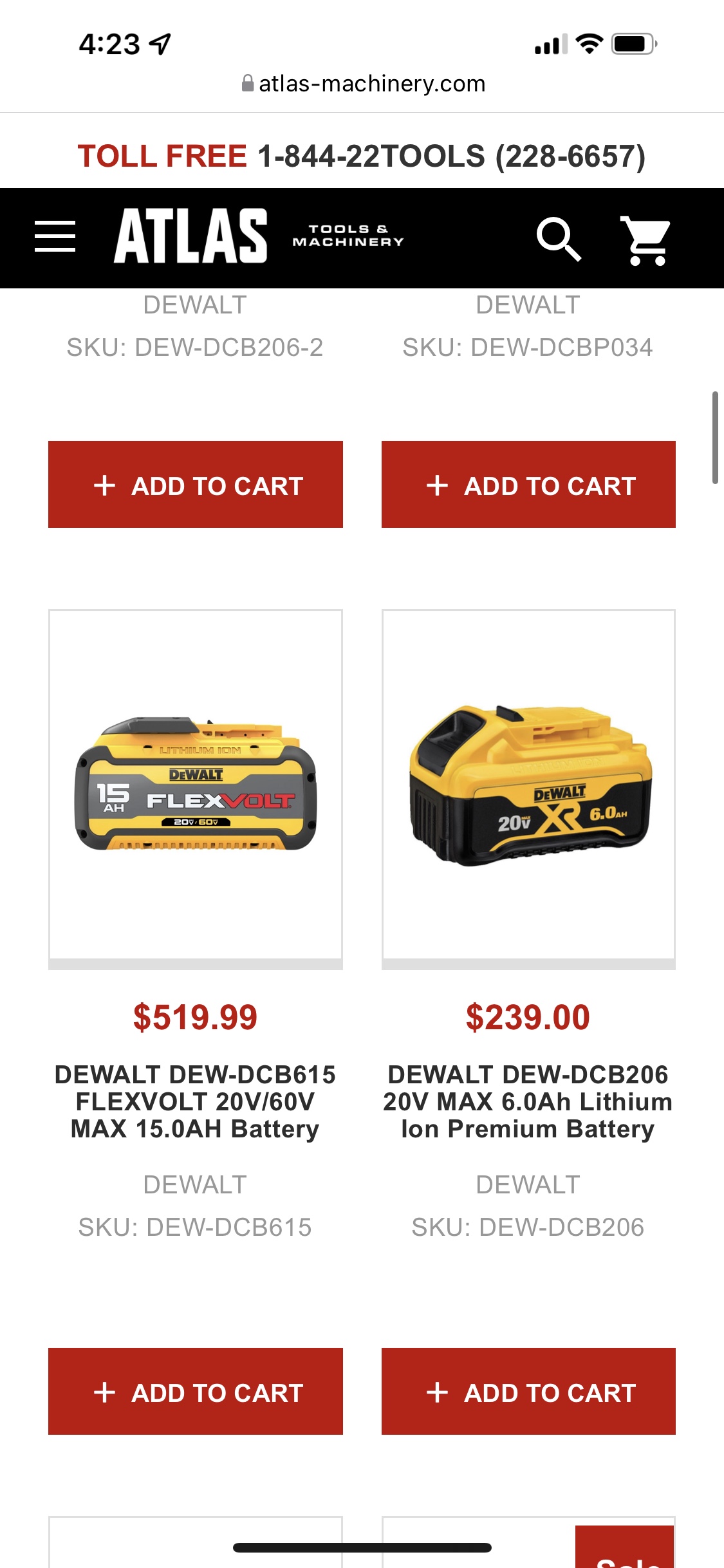 Dewalt flexvotl 15ah thumbnail