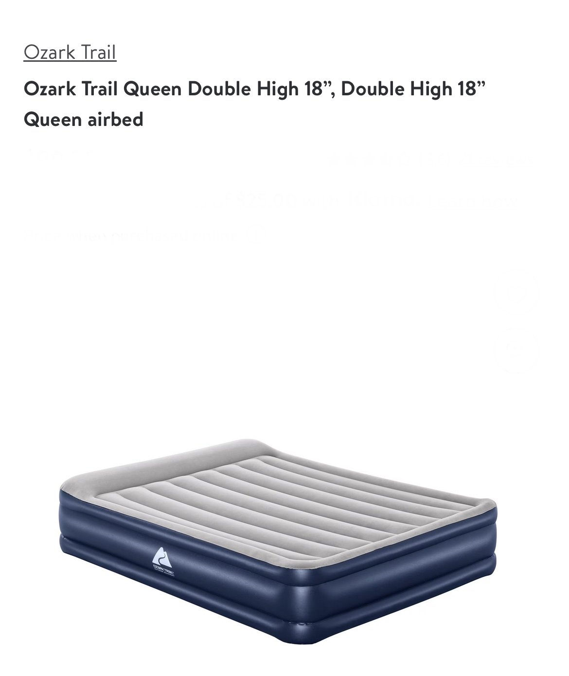 Ozark Trail Queen Airbed