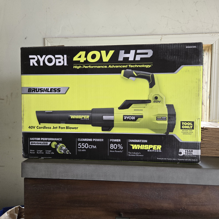 Ryobi 40V HP Cordless Jet Fan Blower
