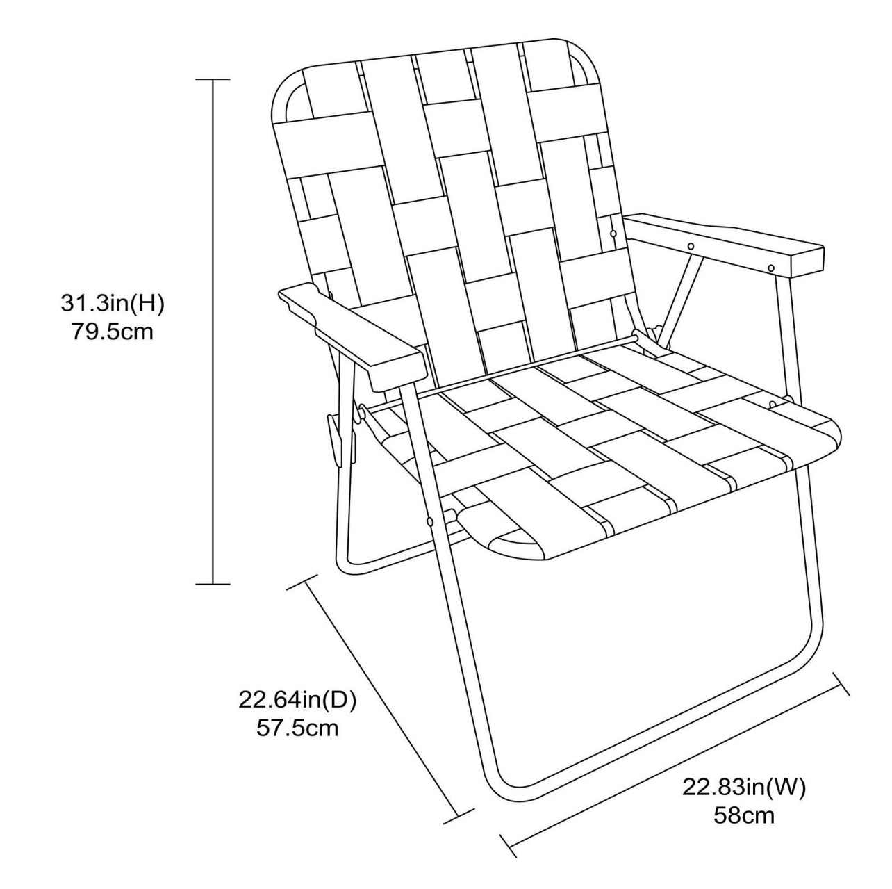 Mainstays Low Profile Beach Chair, 2 Pack - photo 5