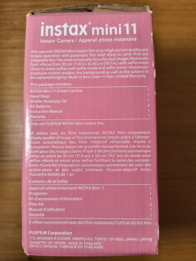 Instax Mini 11 Lilac Purple with Box image indicator(6)