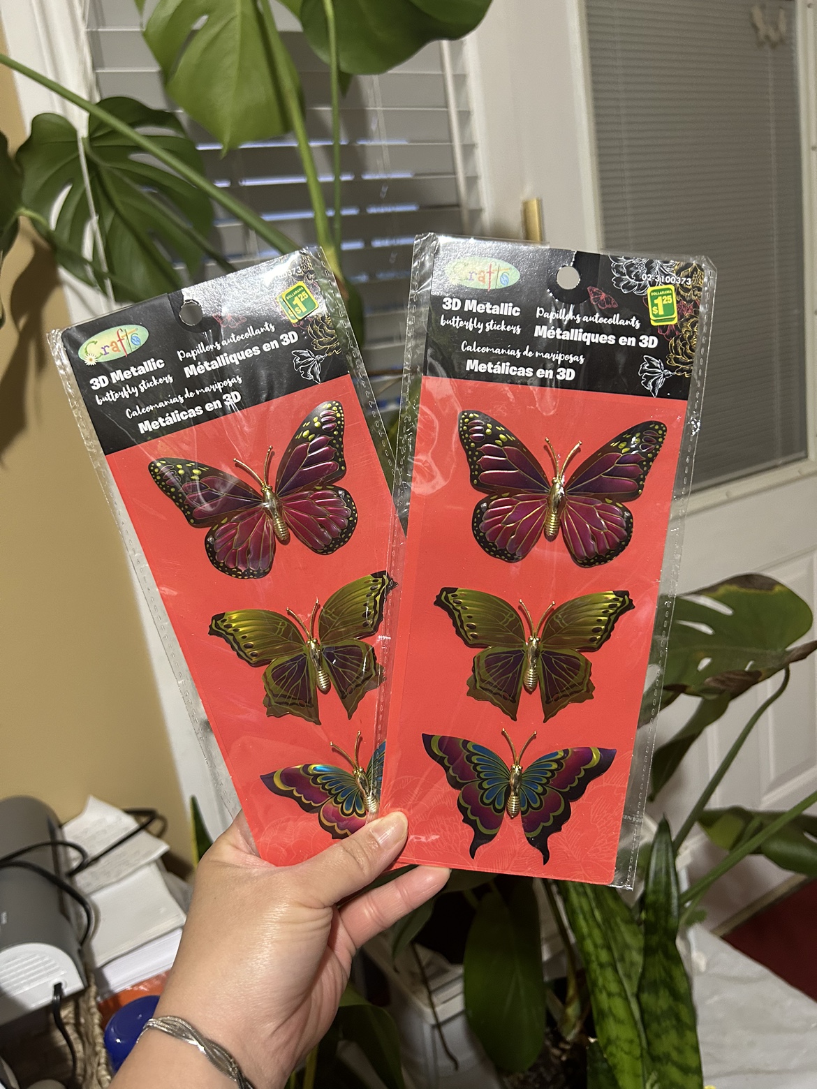 3D Butterfly Stickers #freecycle