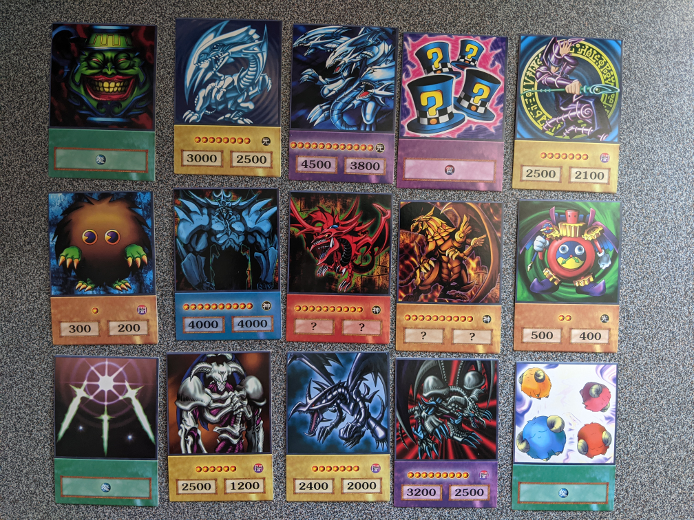 Yu-Gi-Oh! TV Show Anime Style Cards