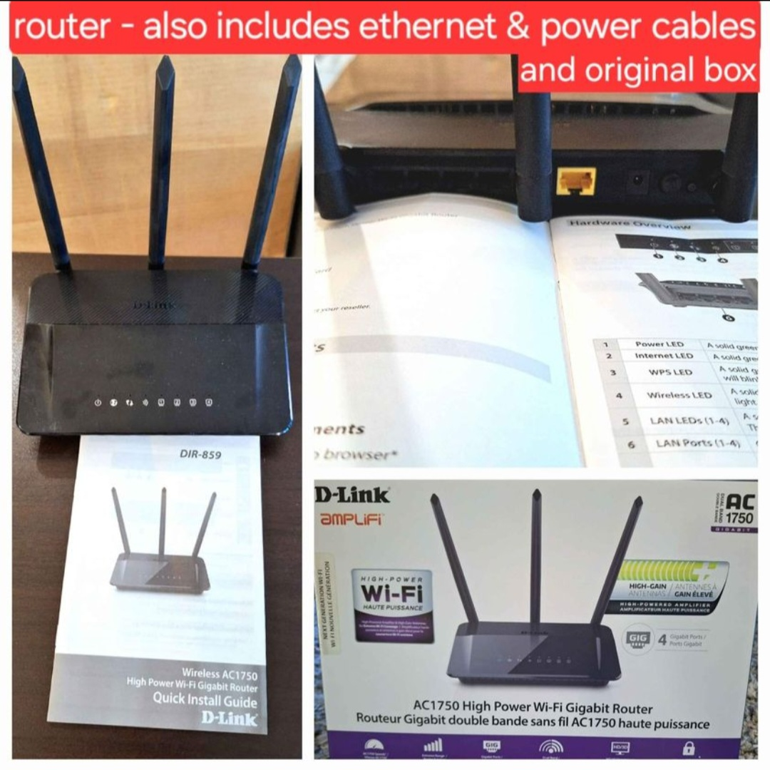 Router and Modem with all cords and manuals - photo 3