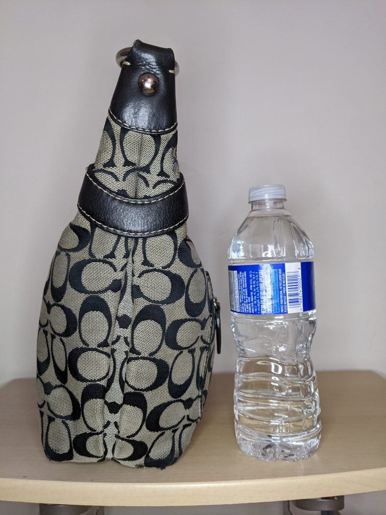 Coach Soho Jacquard Hobo Shoulder Bag Black Grey Vintage Y2K image indicator(6)