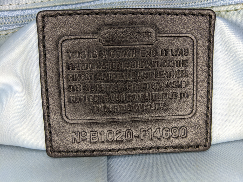 Coach Soho Jacquard Hobo Shoulder Bag Black Grey Vintage Y2K image indicator(9)