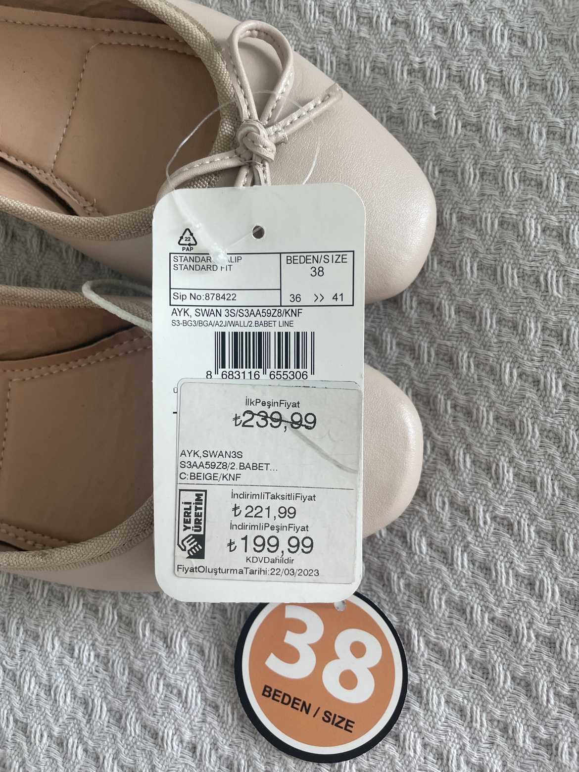 LC Waikiki Ballet Flats Size 38 image indicator(3)