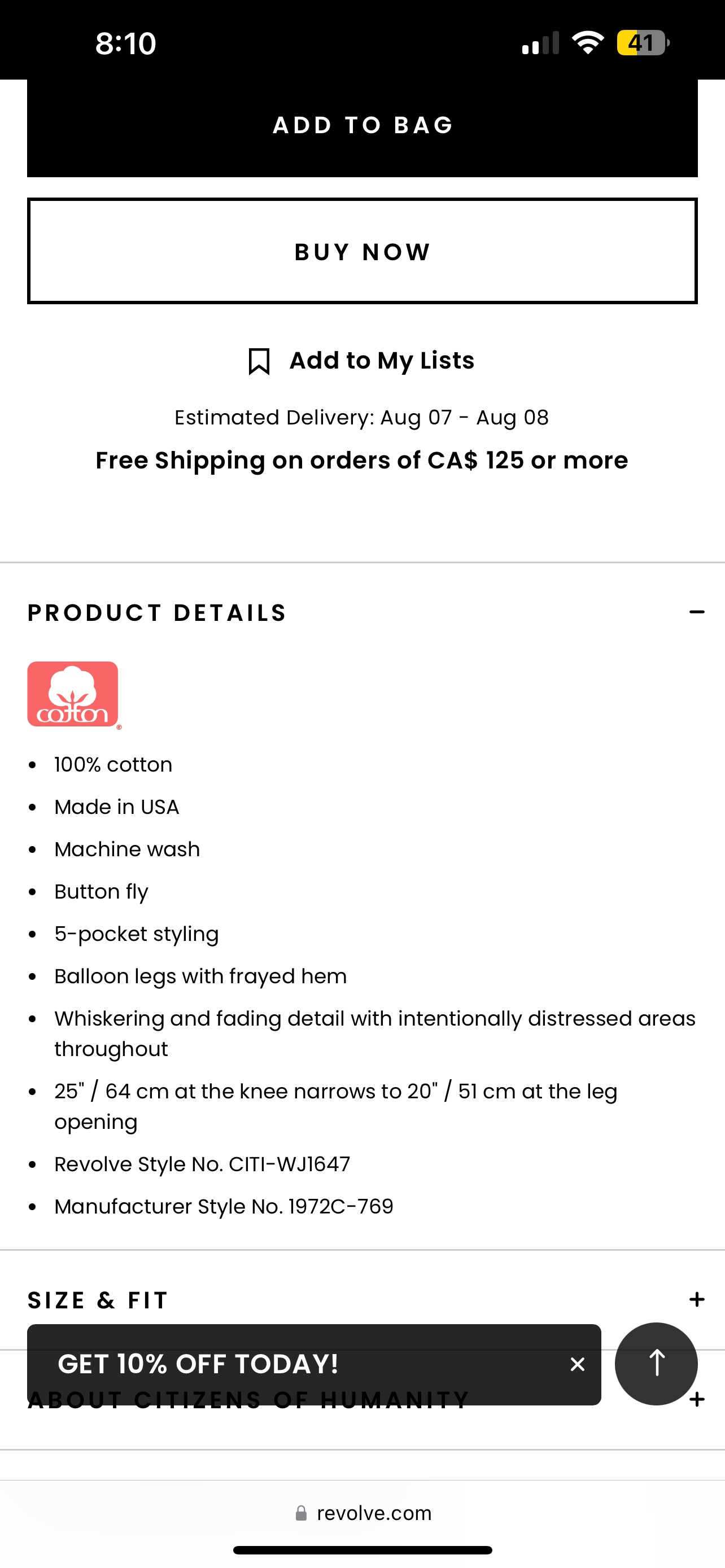 Citizen of humanity jeans image indicator(5)