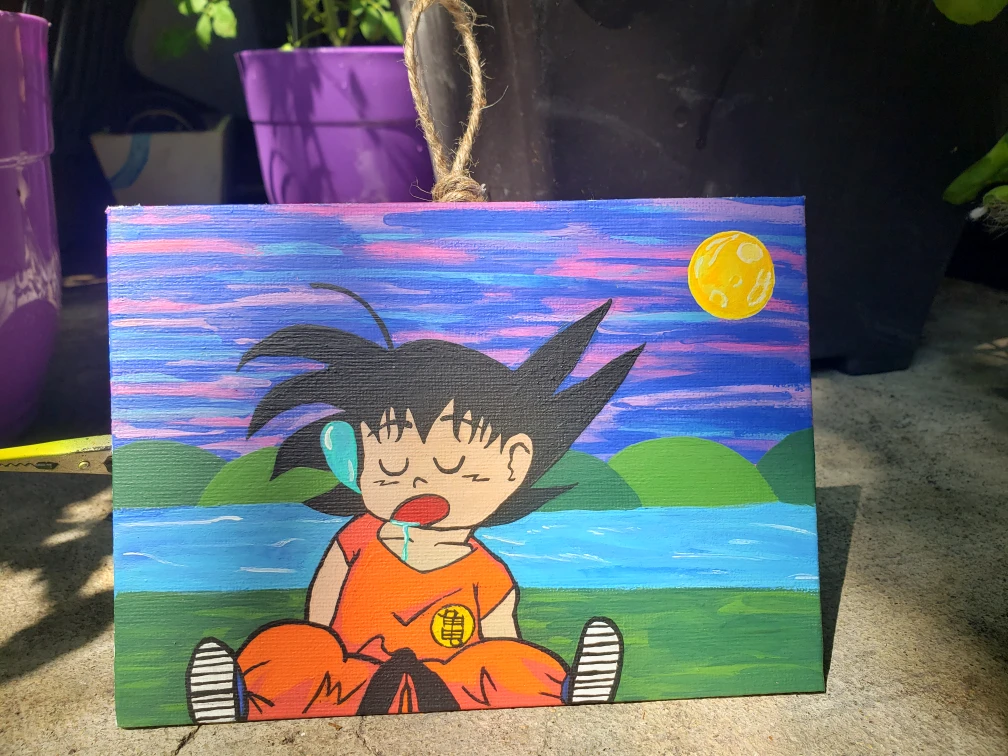 5X7 Goku Painting