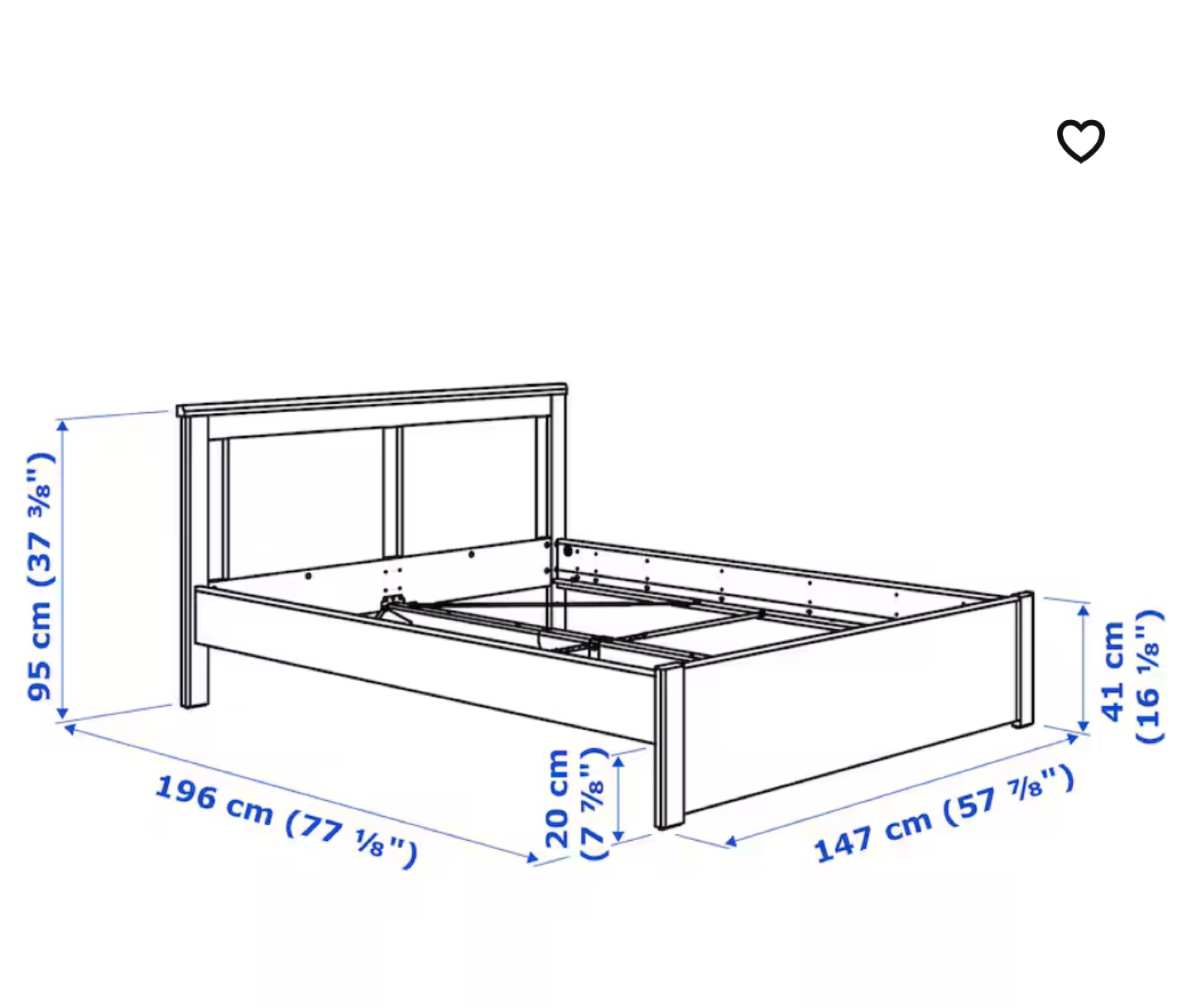Urgent sell - Queen bed frame like new image indicator(4)