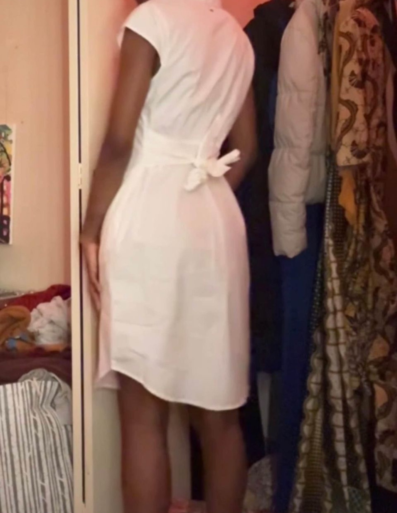 White Button-Up Dress - photo 2