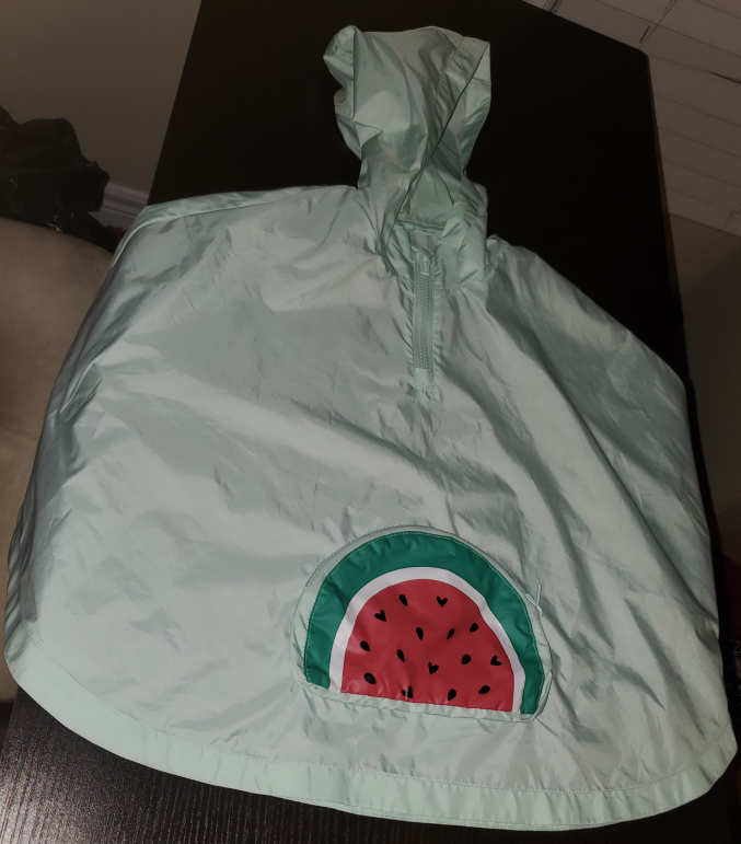 Watermelon Hooded Poncho Raincoats for Kids - photo 2