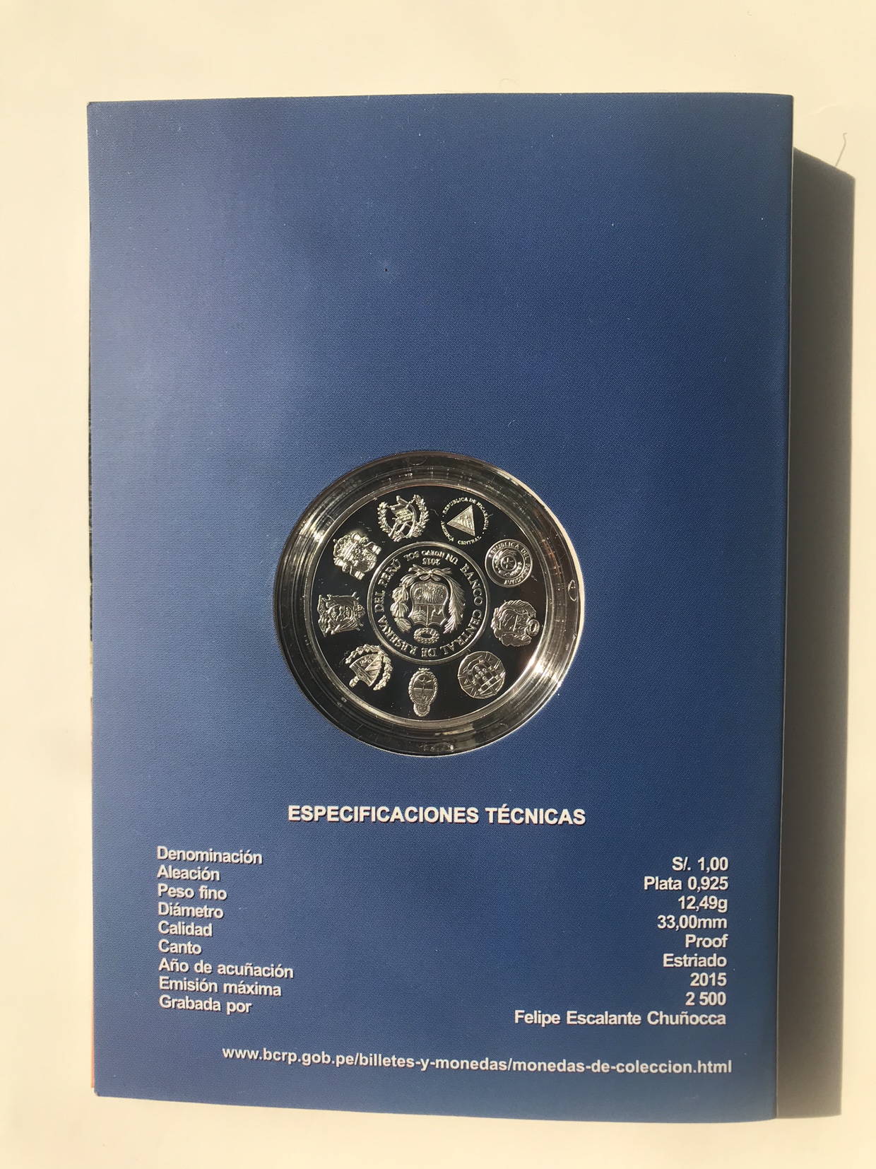 Silver coin Machu Picchu peru TUMI ultra ltd. Edition - photo 4