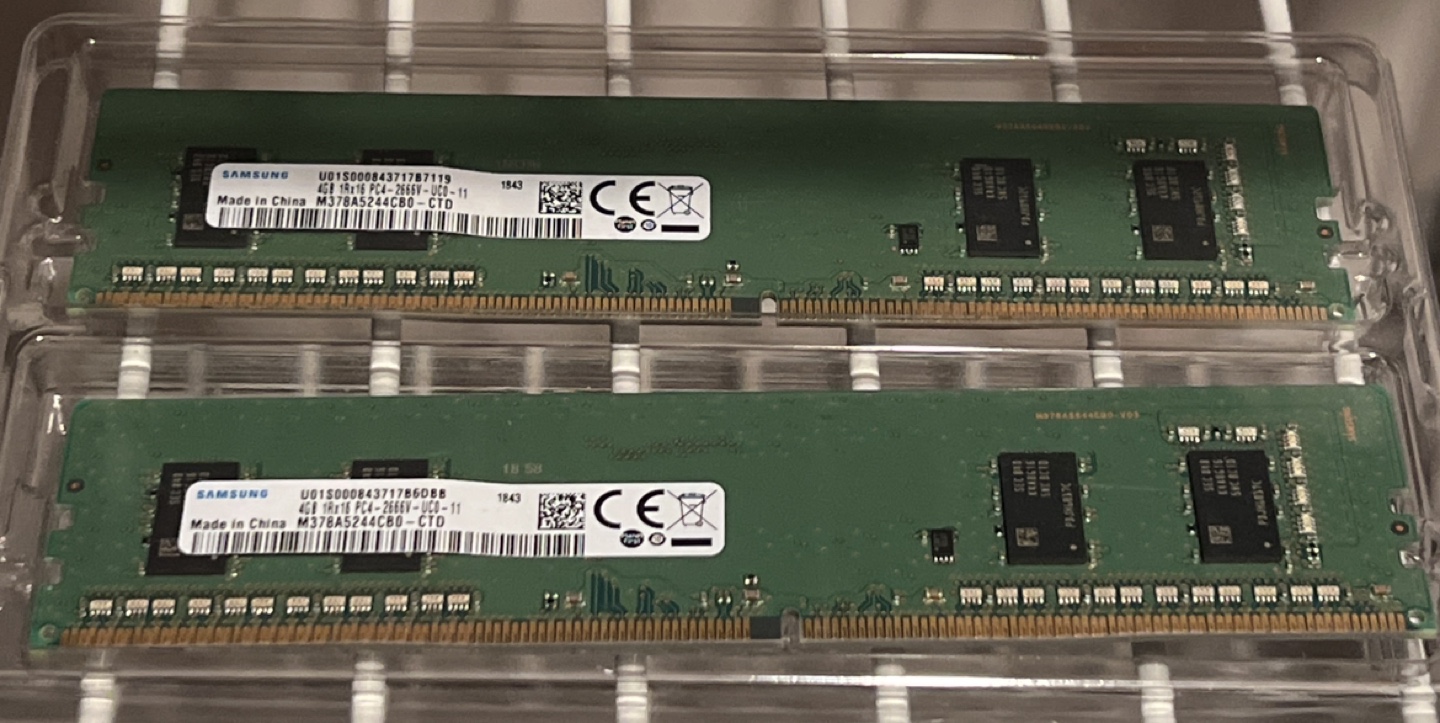 SAMSUNG DDR4 8GB (2x4GB) PC RAM