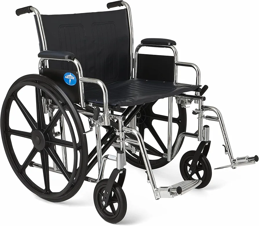 New Excel Wheelchair Extra Wide 22" plus cushion