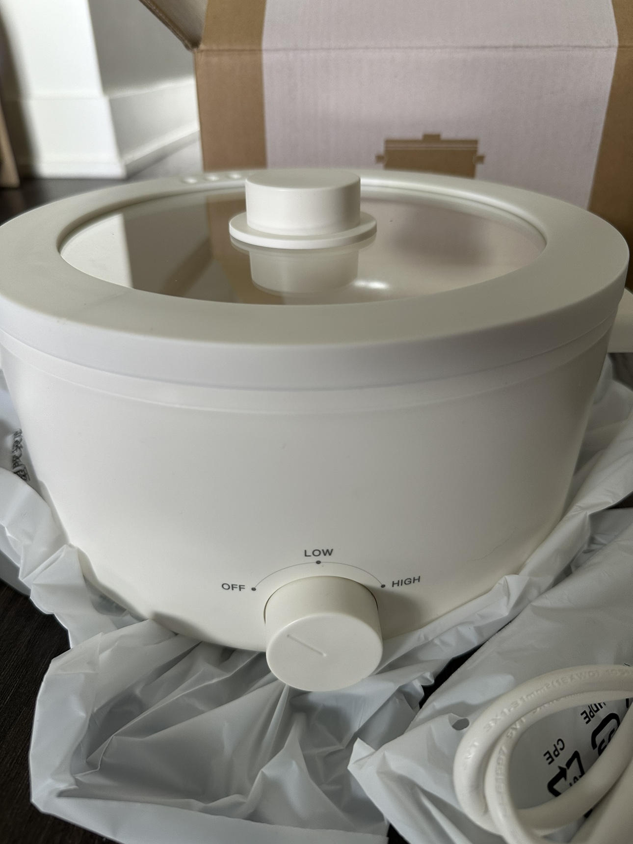 Olayks 3L Electric Pot Non-Stick with Adjustable Power Control