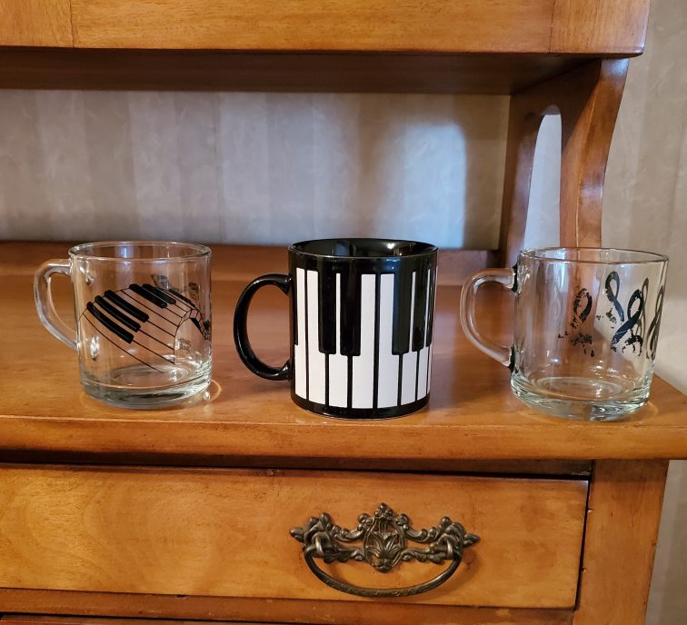 Set of 3 Piano Themed Mugs - photo 2
