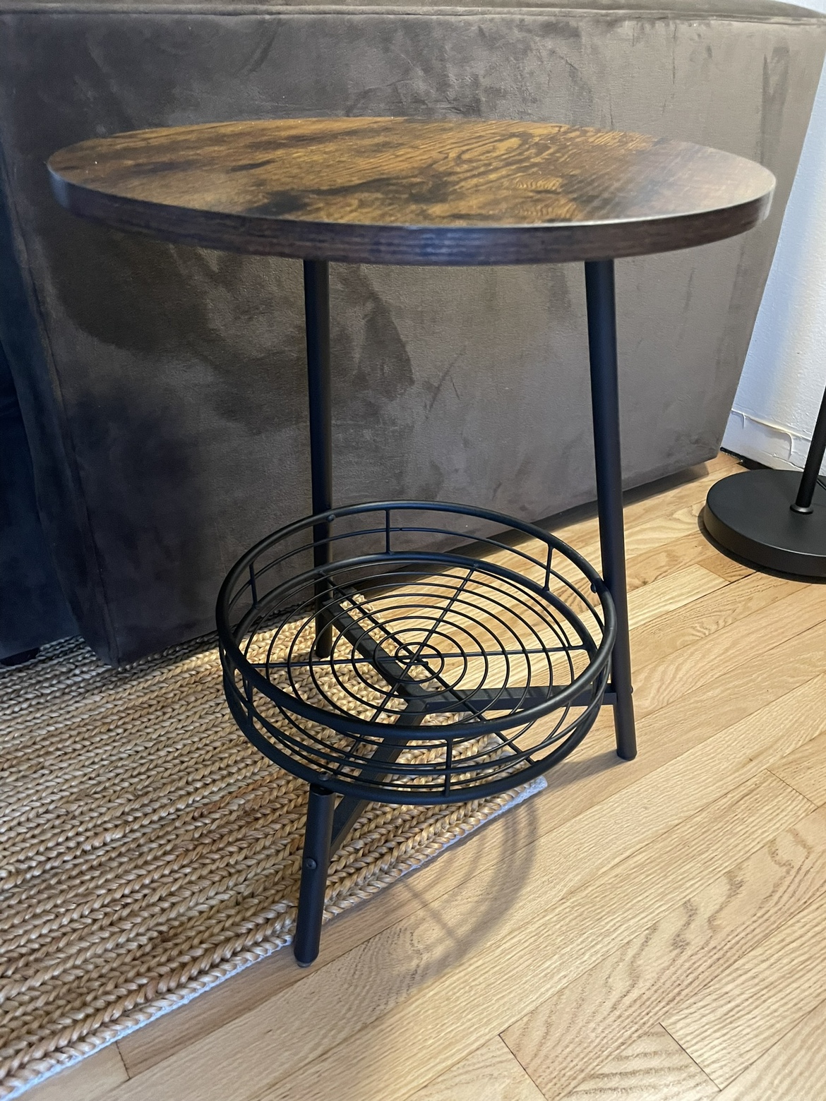Rustic Side Table/Nightstand with Storage