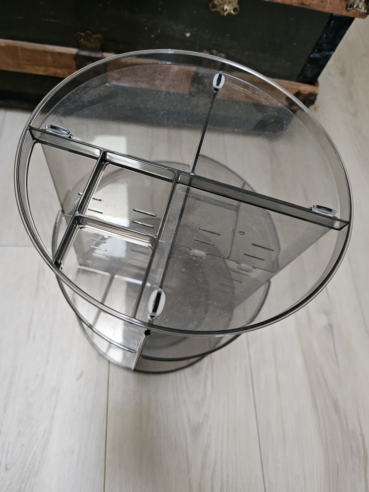 lazy Susan bathroom organizer - photo 4