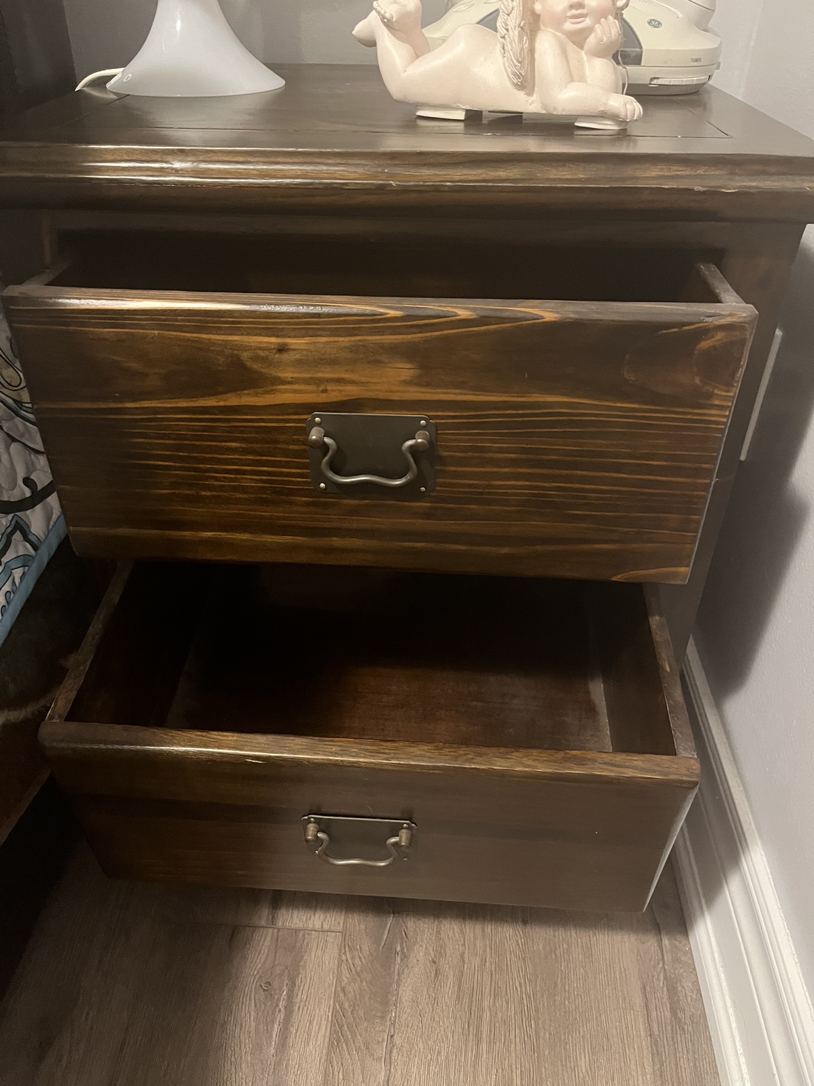 2 drawer Night table - wooden - photo 2