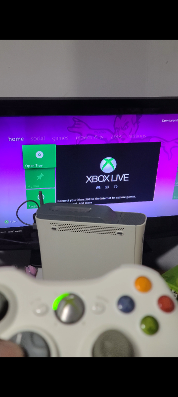 xbox 360 with 5 games