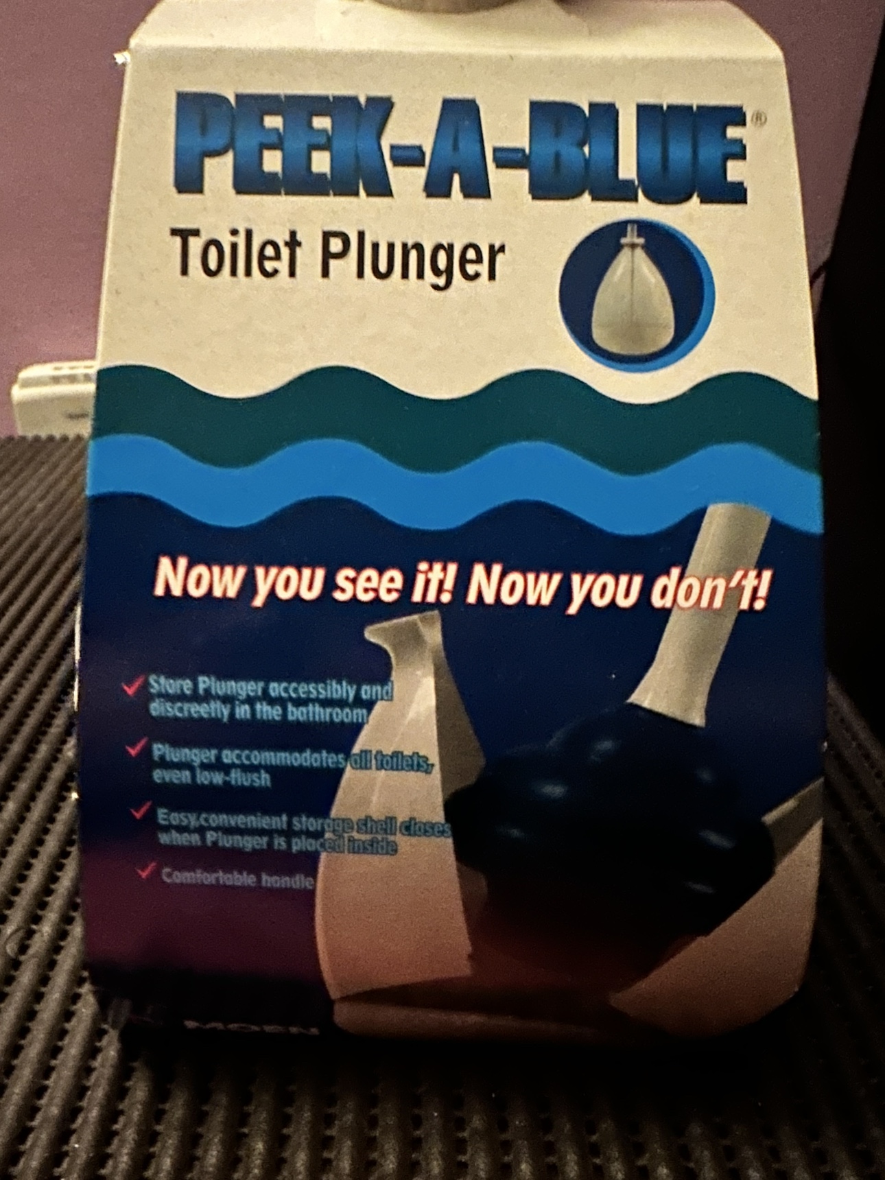 MOEN Peek-A-Blue Toilet Plunger