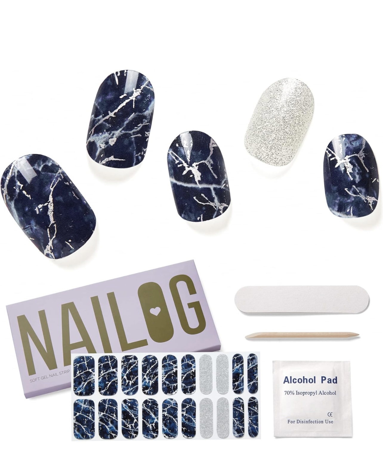 NIB Nailog Nail Lamp & Gel Nail Strips image indicator(5)