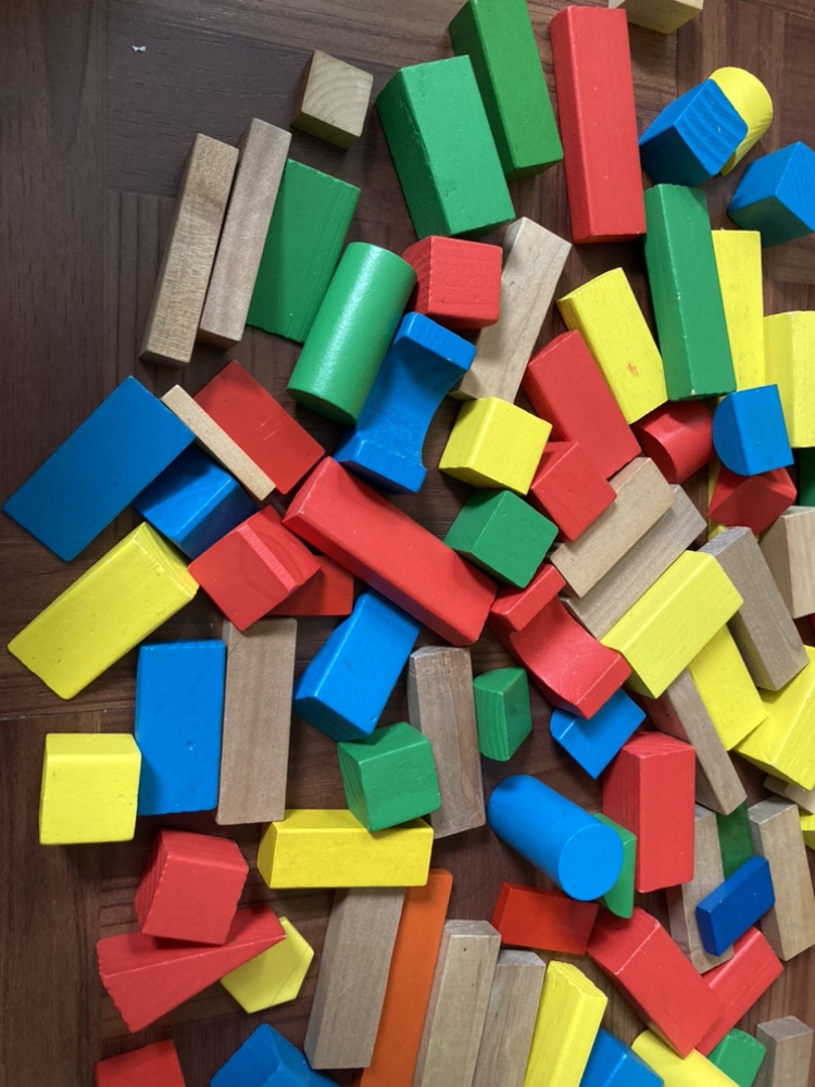 Wooden Building Blocks 92 pieces - photo 2