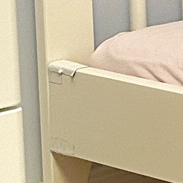 Convertible Crib, mattress + protector, crib wedge, pillows image indicator(9)