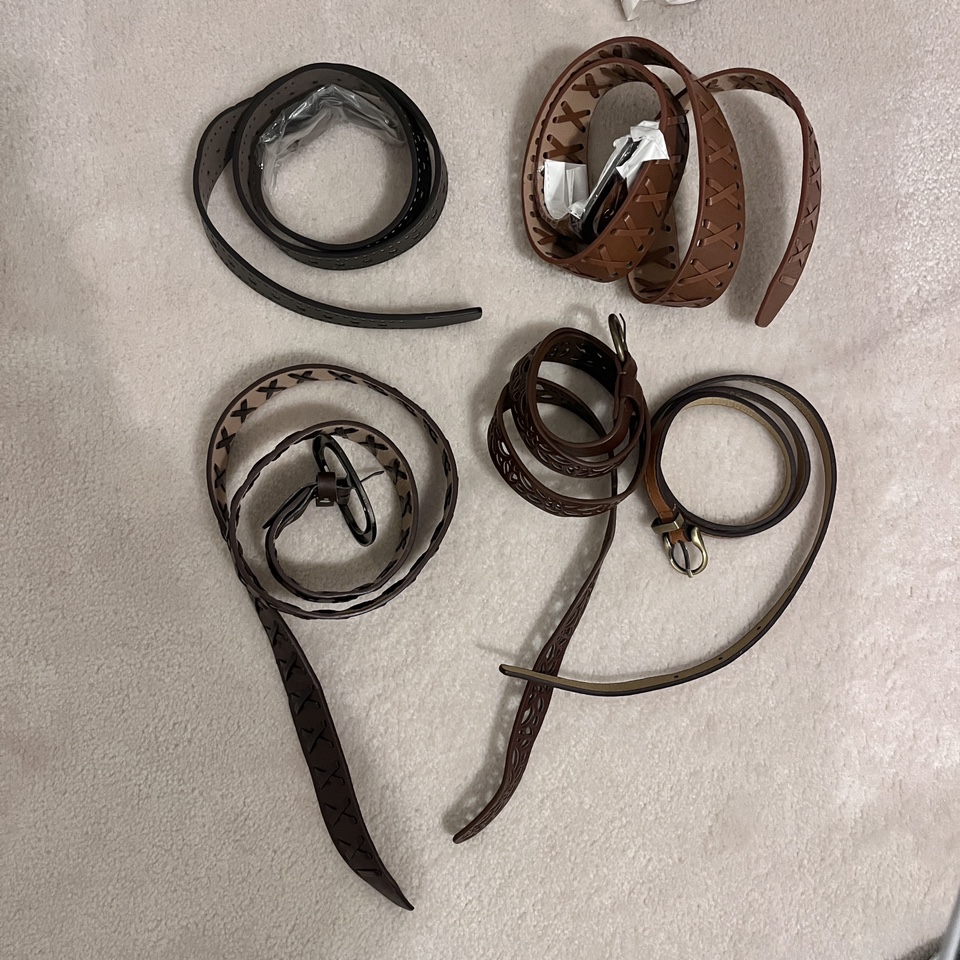 Belts (or $5 each)