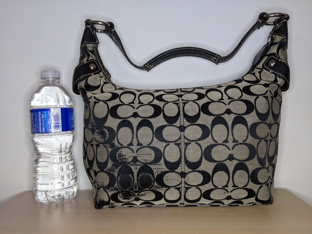 Coach Soho Jacquard Hobo Shoulder Bag Black Grey Vintage Y2K image indicator(3)