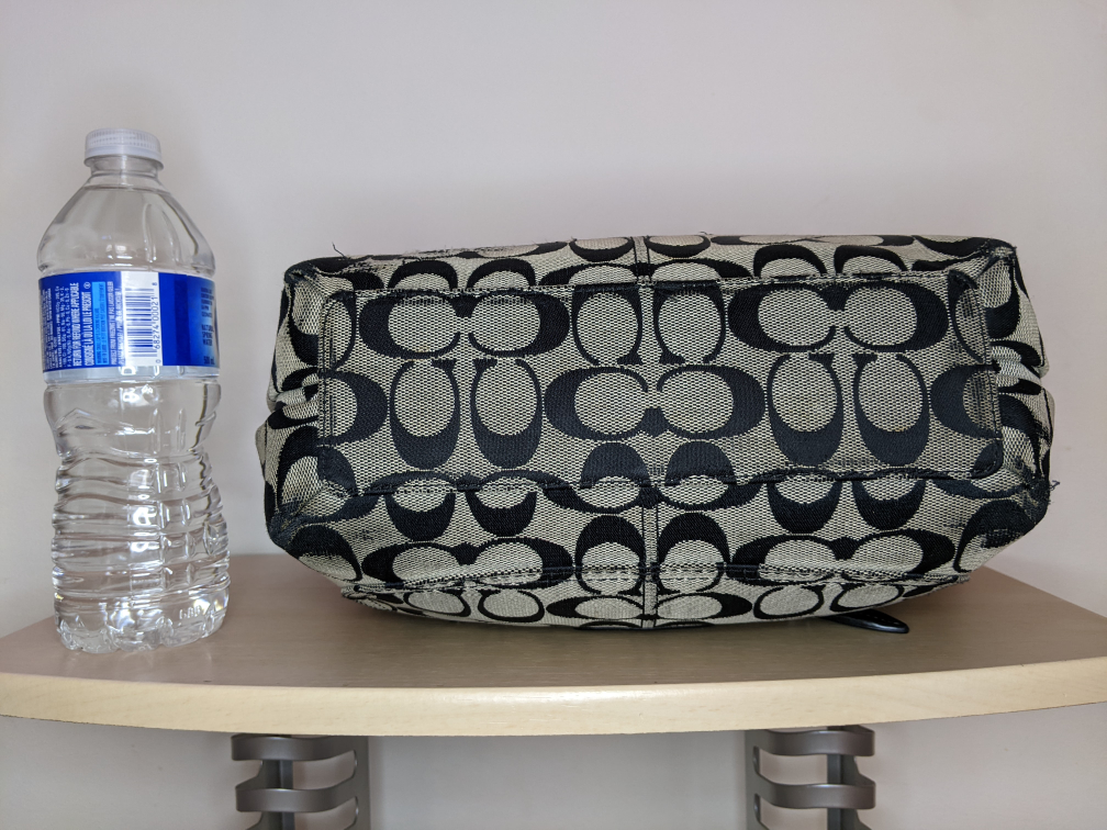 Coach Soho Jacquard Hobo Shoulder Bag Black Grey Vintage Y2K image indicator(5)