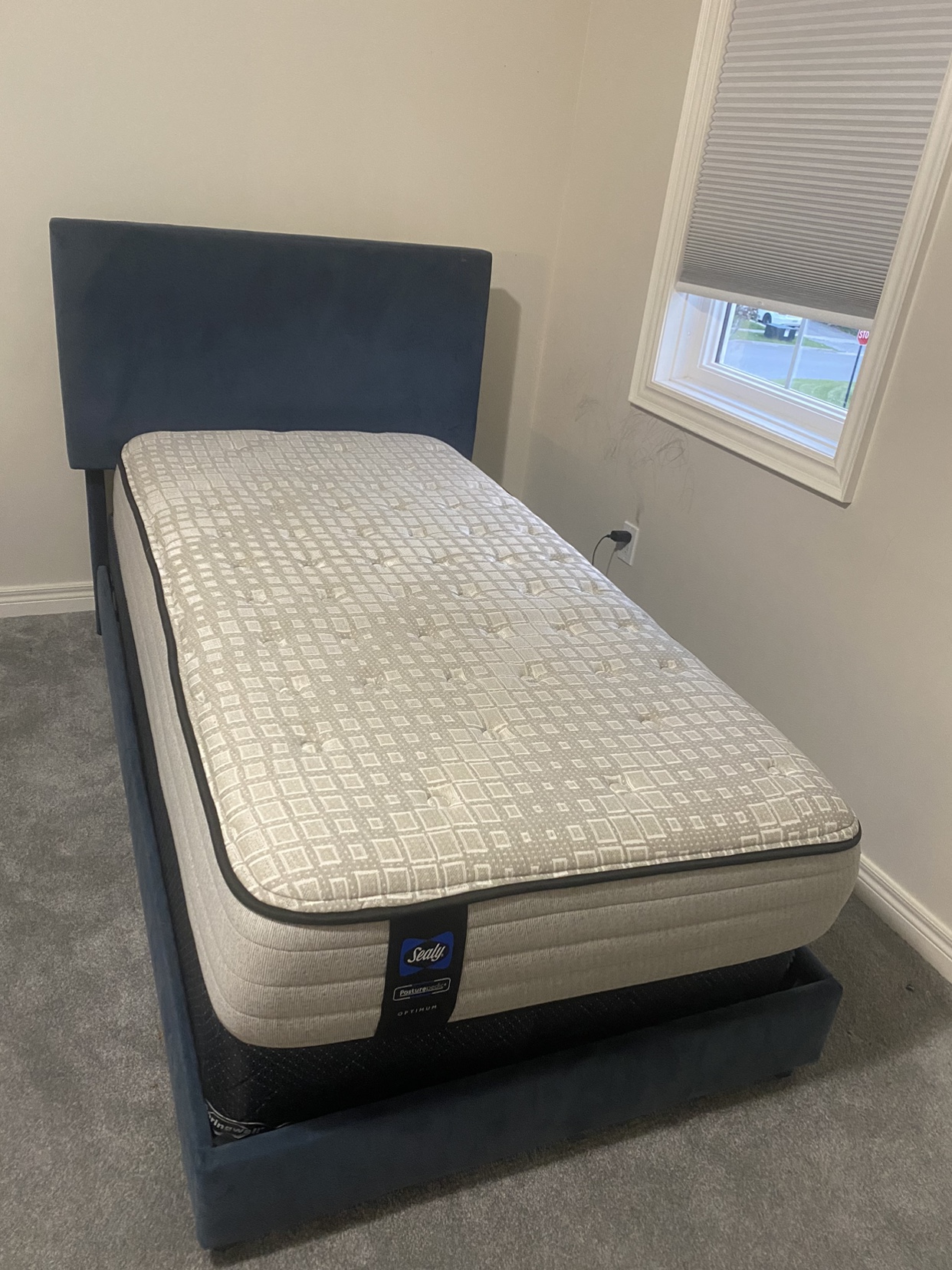2 Twin Bed Frame with Mattress and box - photo 2