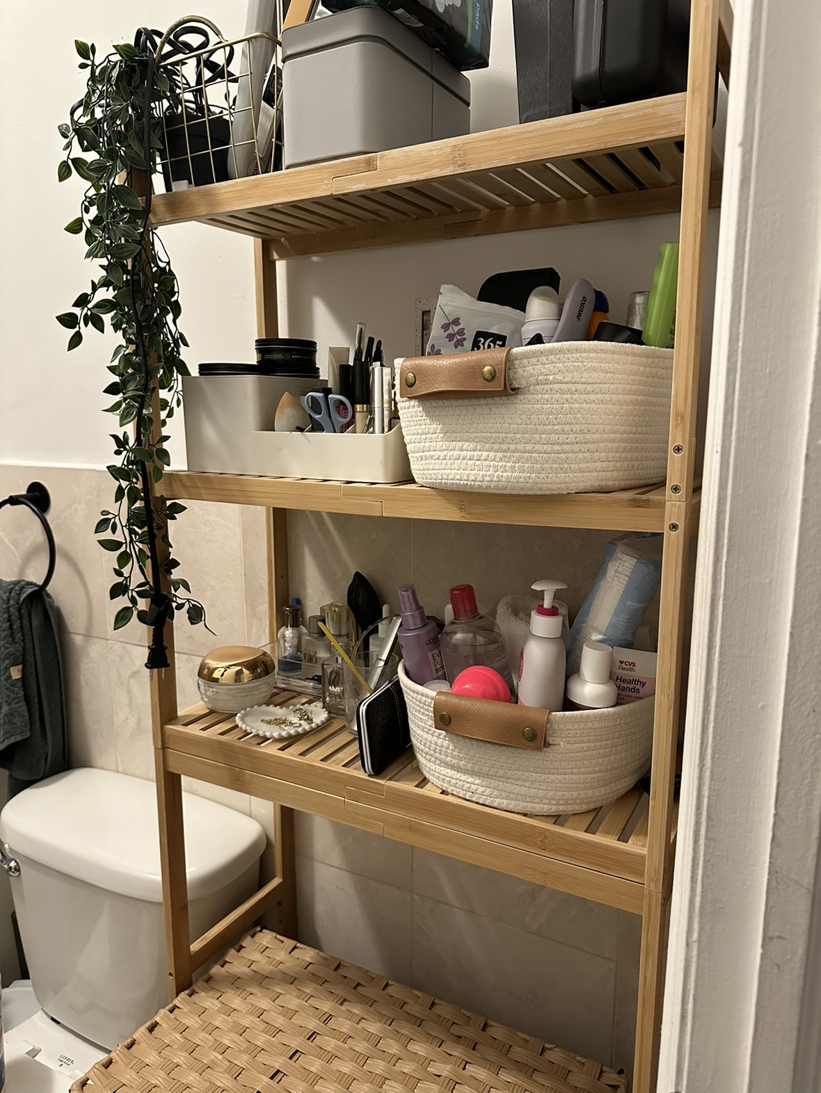 Bamboo Bathroom Shelf
