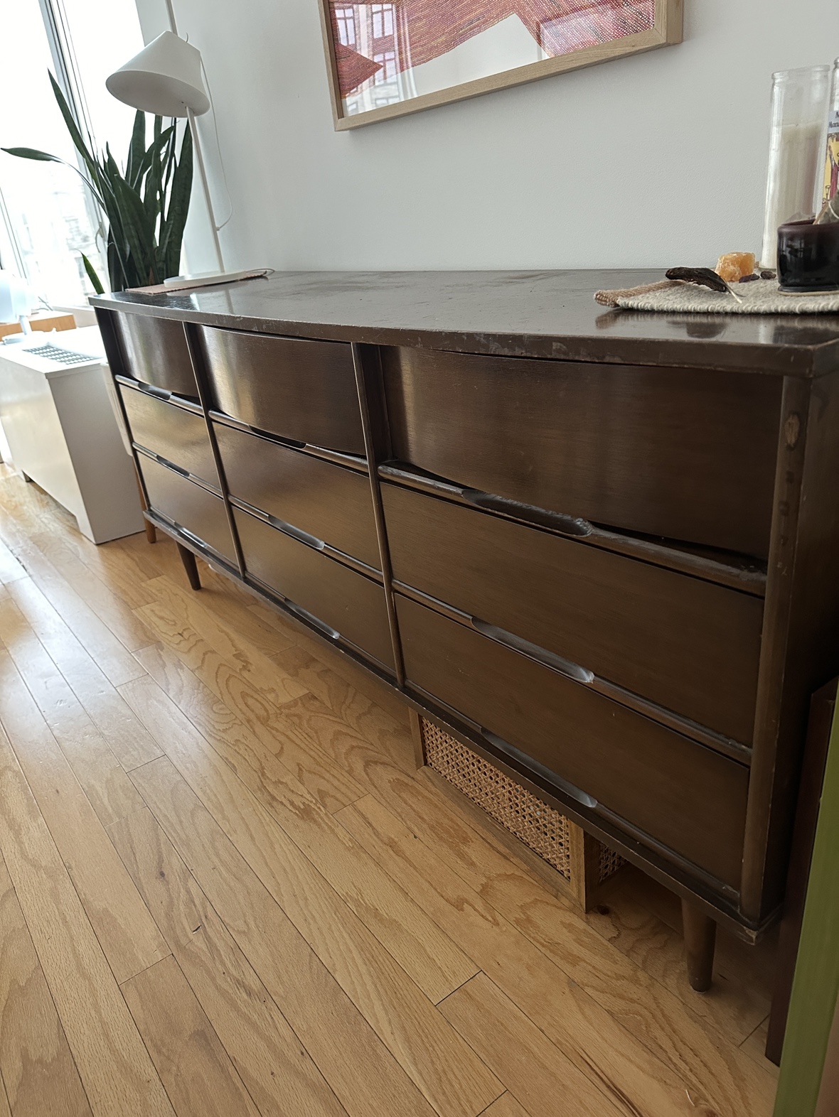 Mid Century 9 Drawer Lowboy Dresser by Caldwell Furniture - photo 2