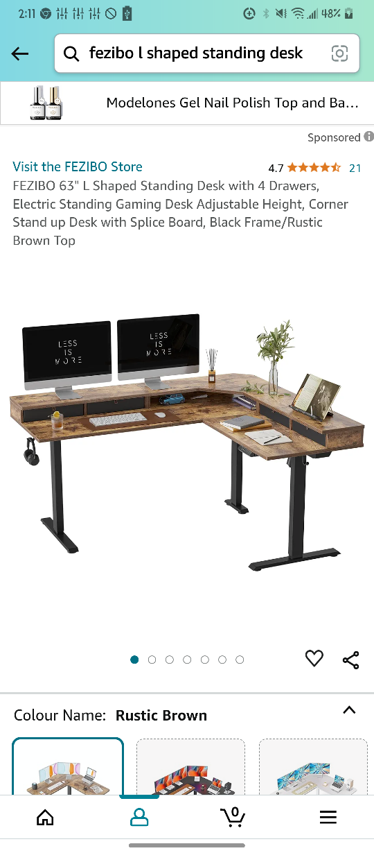 L-Shaped Standing Desk - photo 3