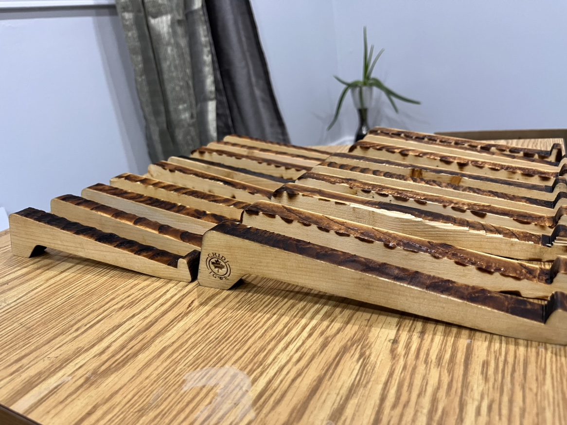 Ergonomic Wooden Laptop Stand