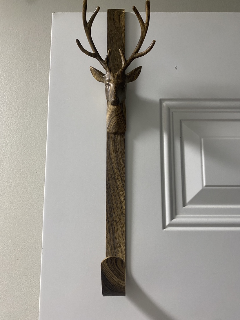 Deer Head Door Wreath Hook thumbnail
