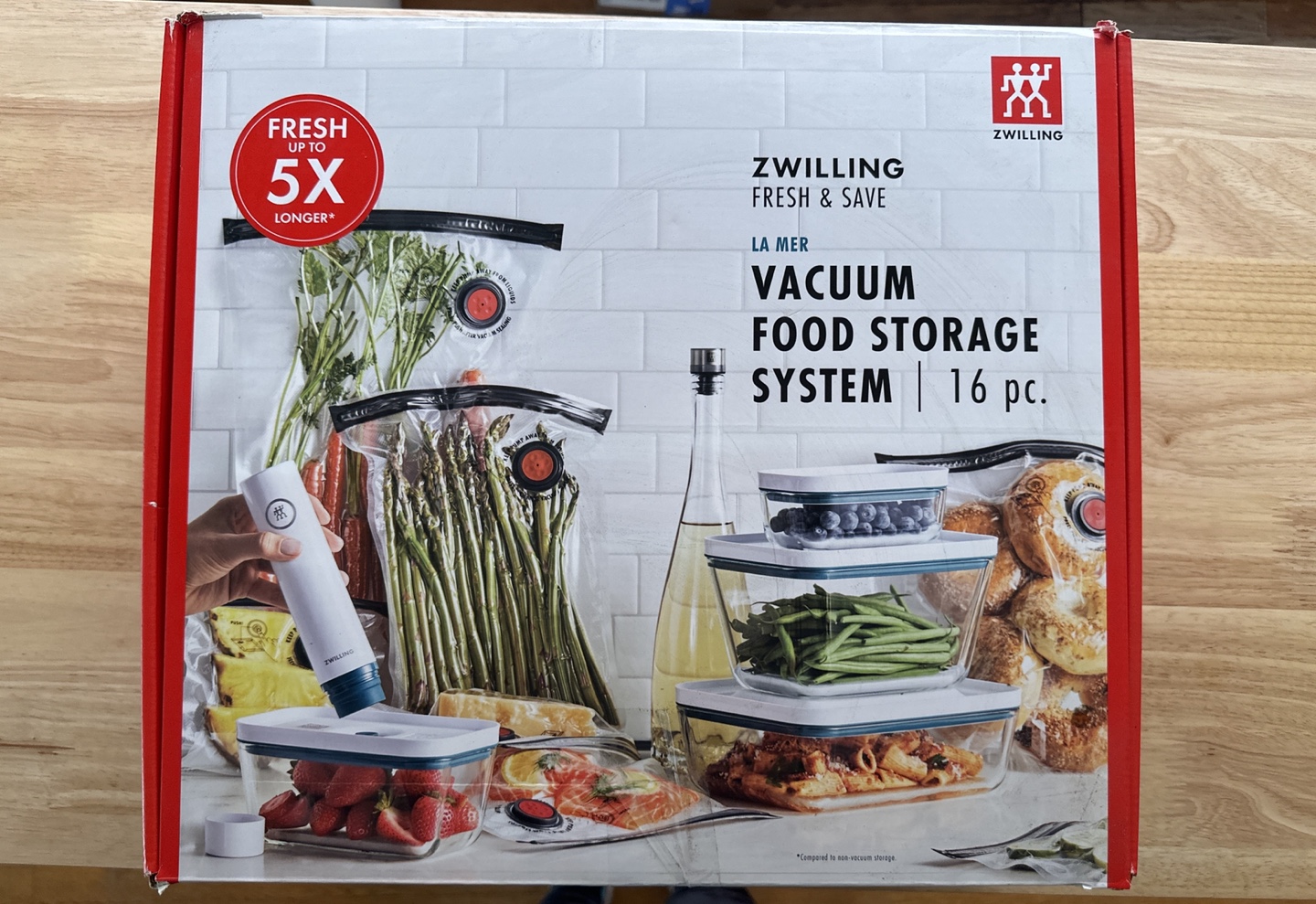 16 pc vacuum food storage system