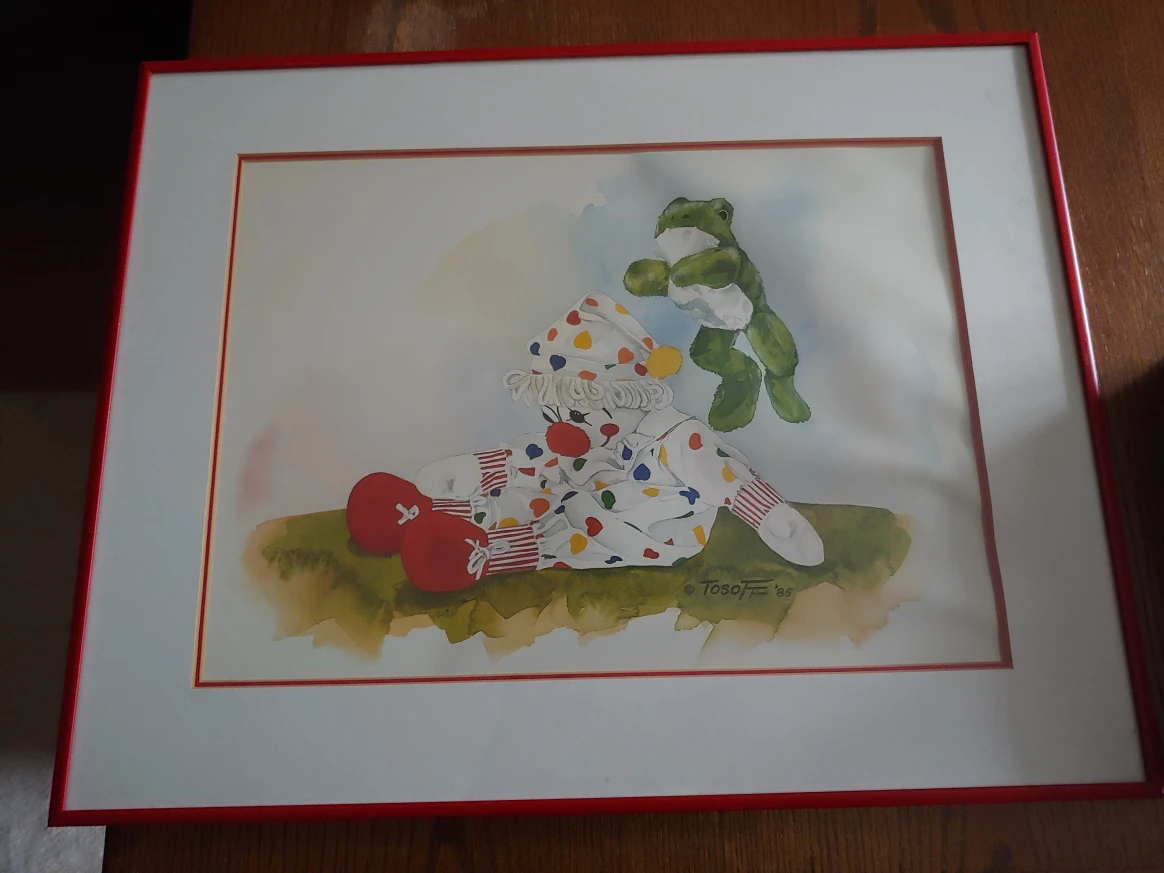 Framed Watercolor Painting by Wendy Tosoff