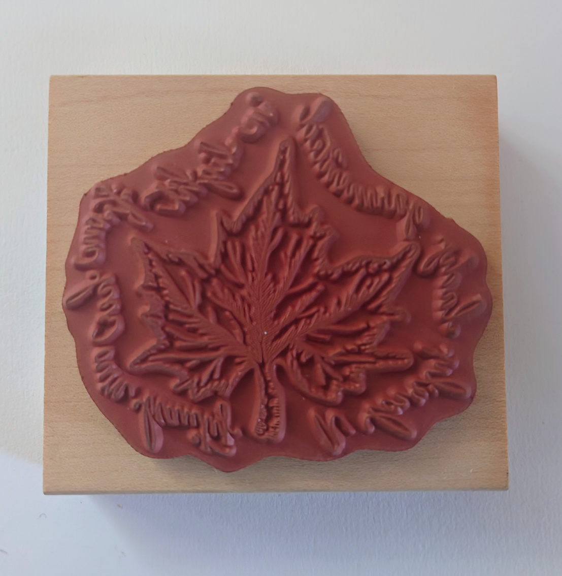 Serendipity Rubber Stamp - Leaf, Fall, Autumn image indicator(2)