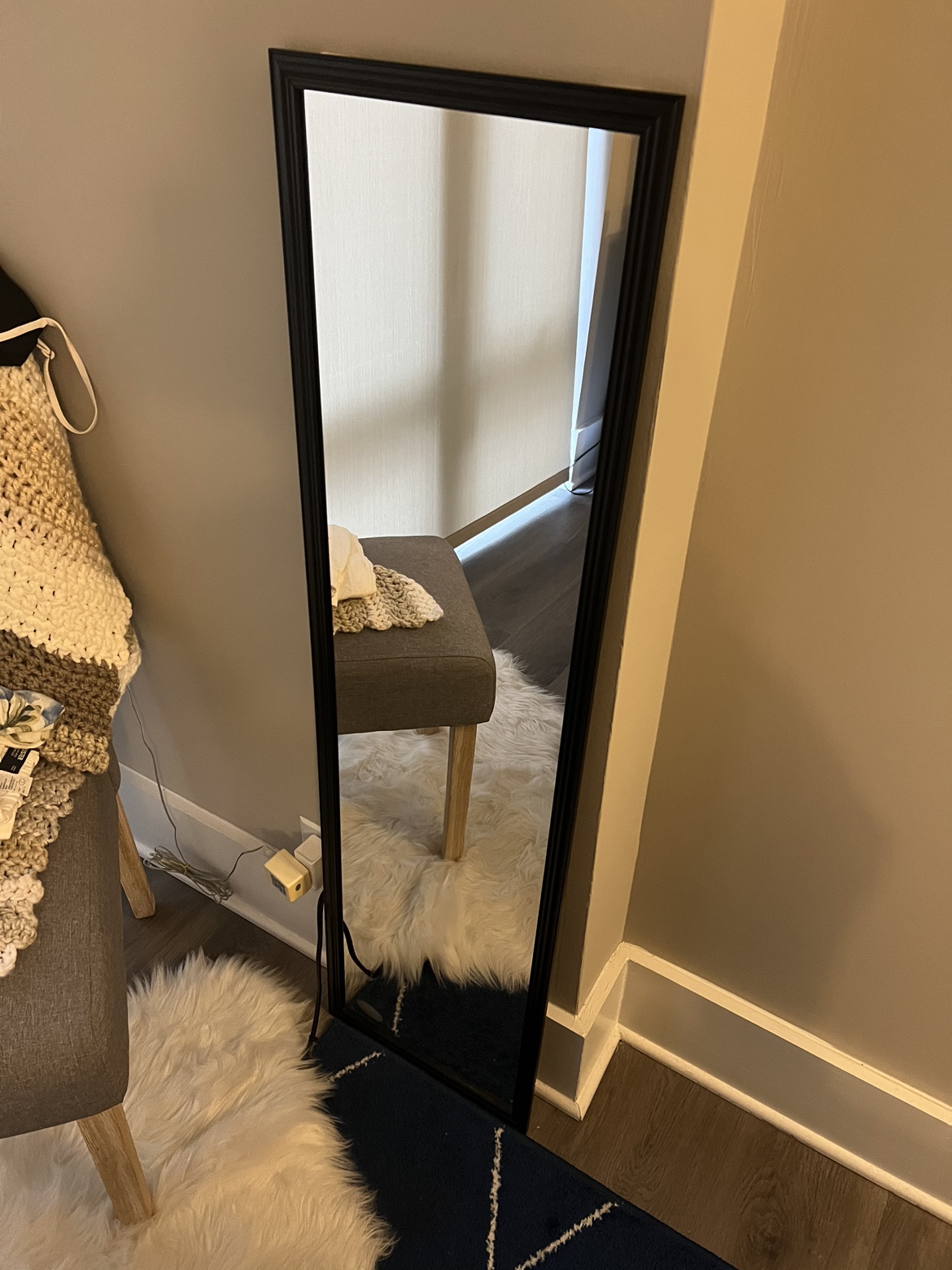 Black Floor Mirror
