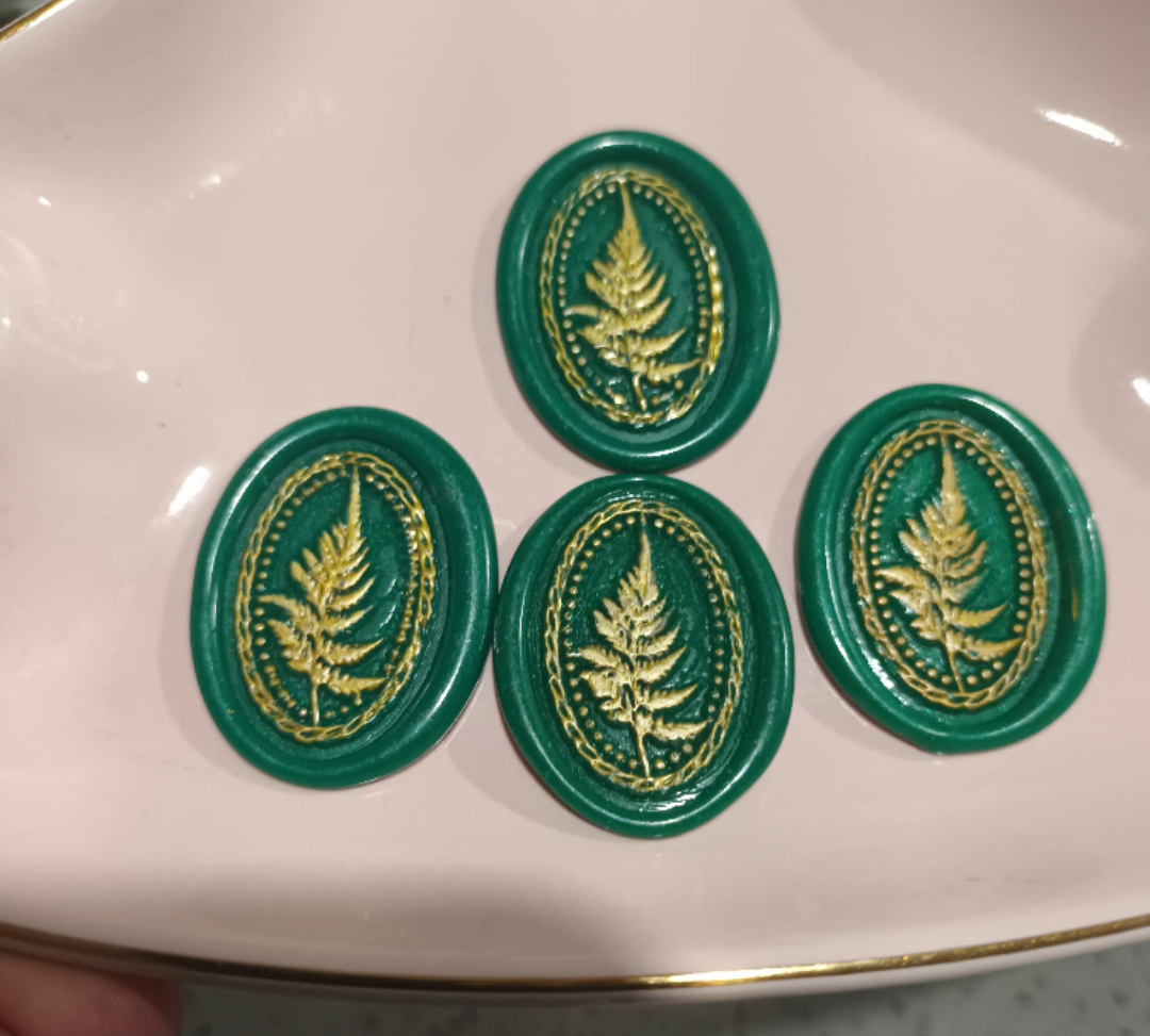 Green and Gold Wax Seal ×10 image indicator(4)