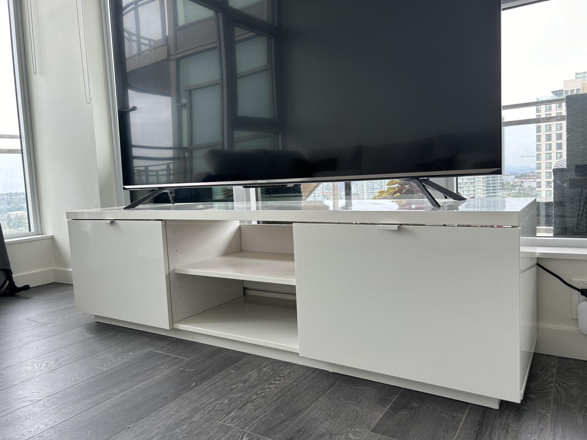 White TV Stand - photo 2