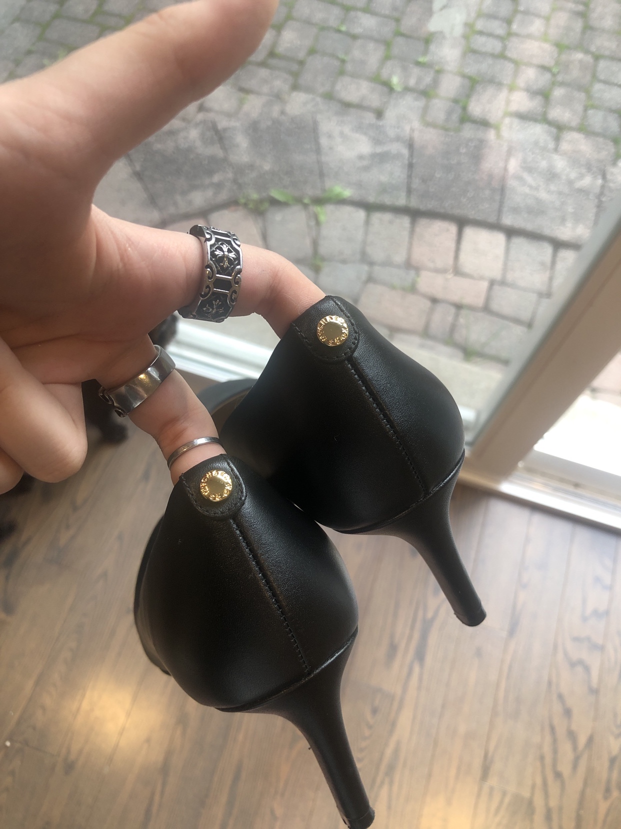 Michael Kors black heels image indicator(4)