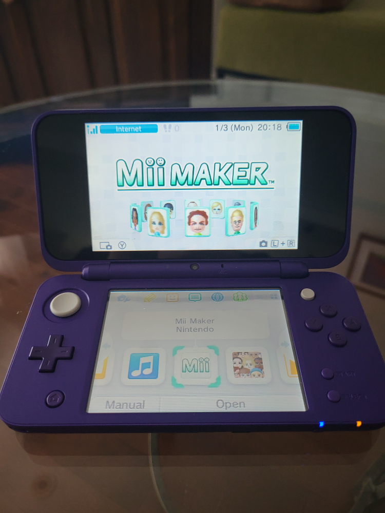 Purple Nintendo 3DS XL with DS Games - photo 3