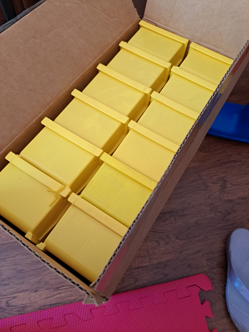 plastic bins