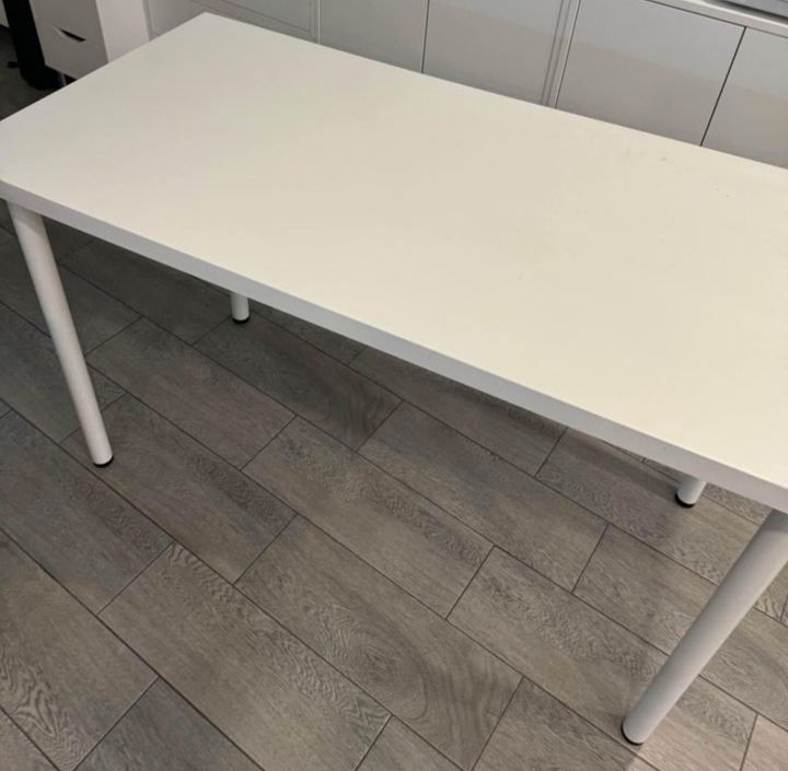 White IKEA desk/table (4 ft x 2 ft) w/4 height adjustable legs - photo 3